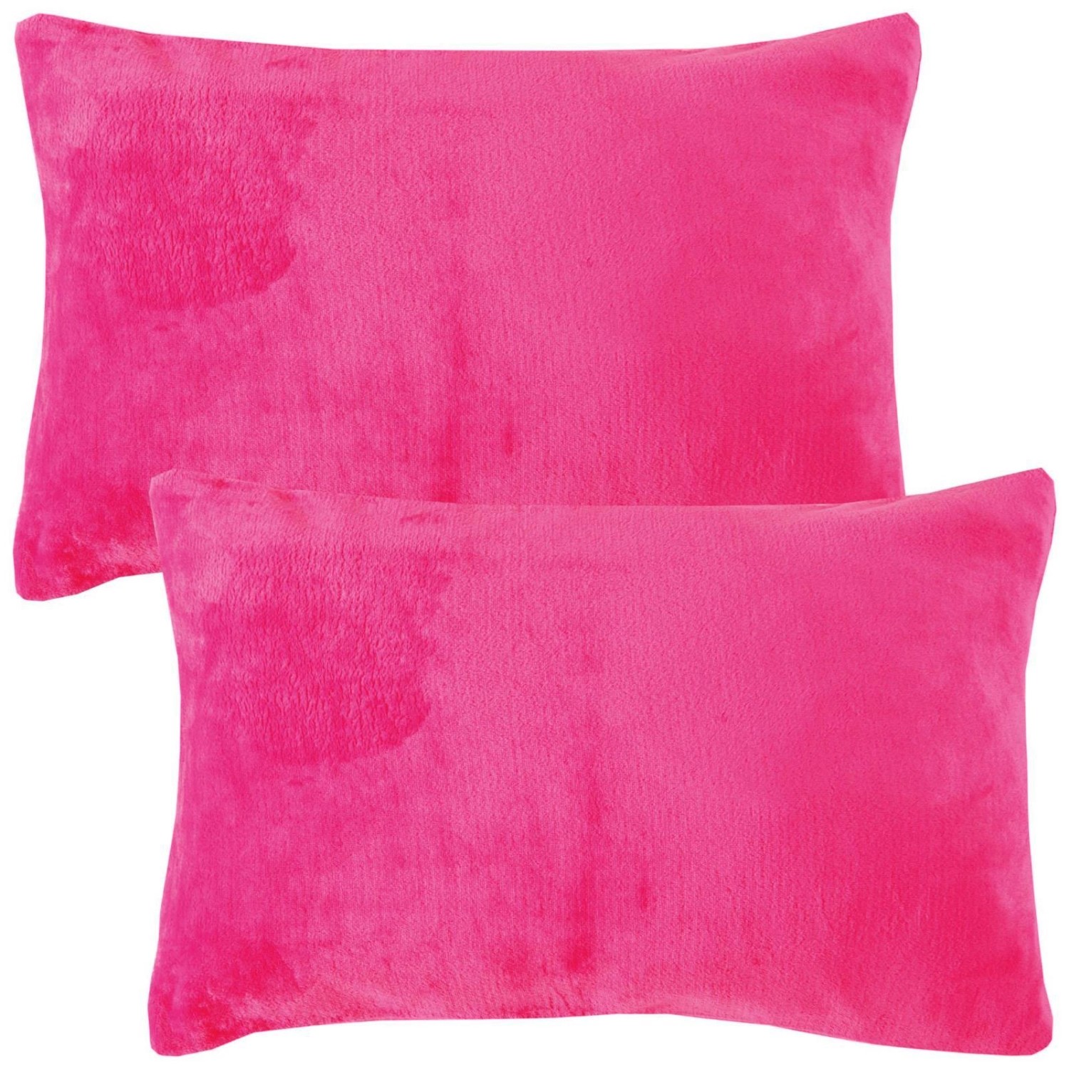 Bestlivings Dekokissen Kuschel Kissenbezug mit Reißverschluss 40 x 60 cm Pink 2er Pack