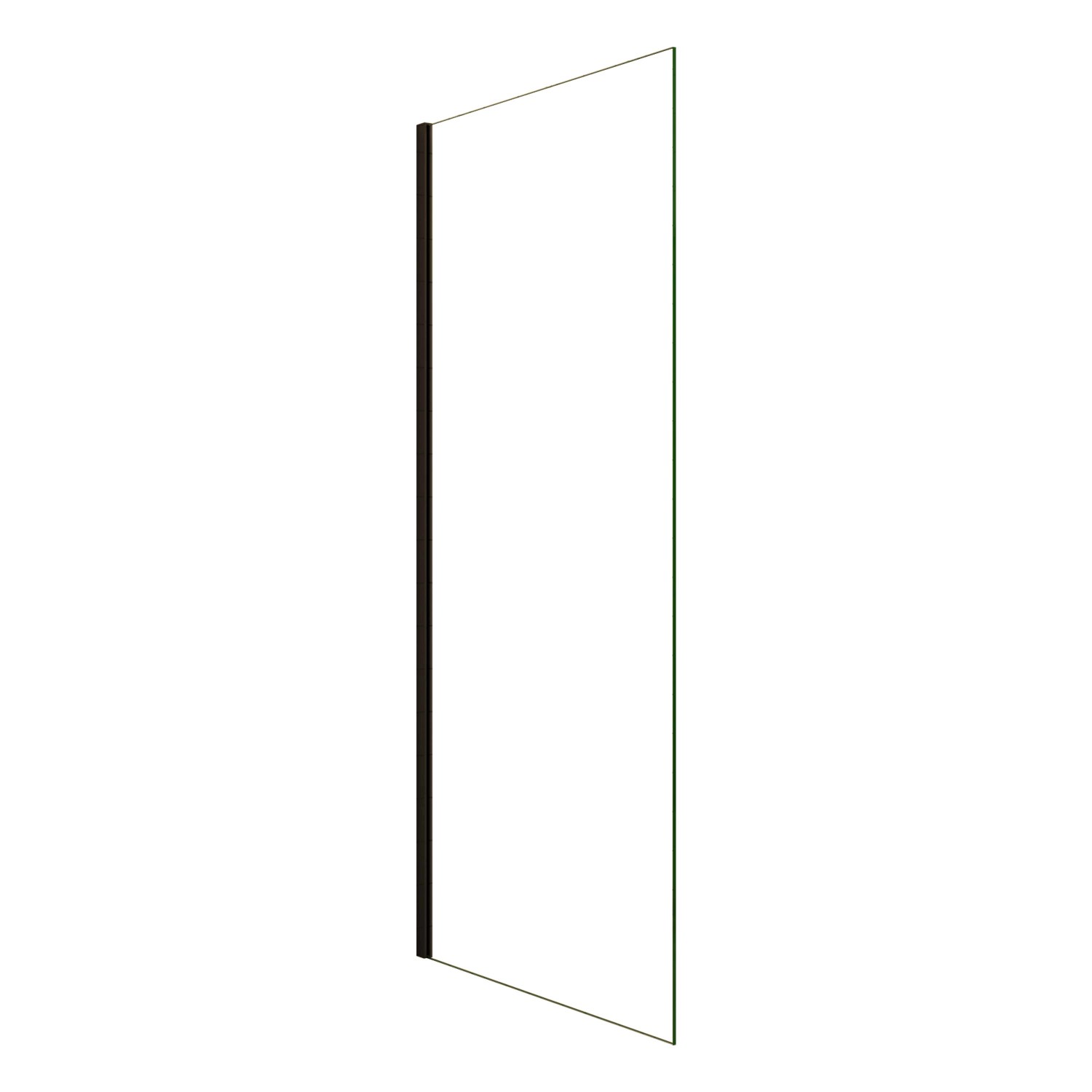 AICA Walk In Schwarzrahmen Duschwand B.110 x H.200cm 8mm NANO ESG Glas Dusc günstig online kaufen