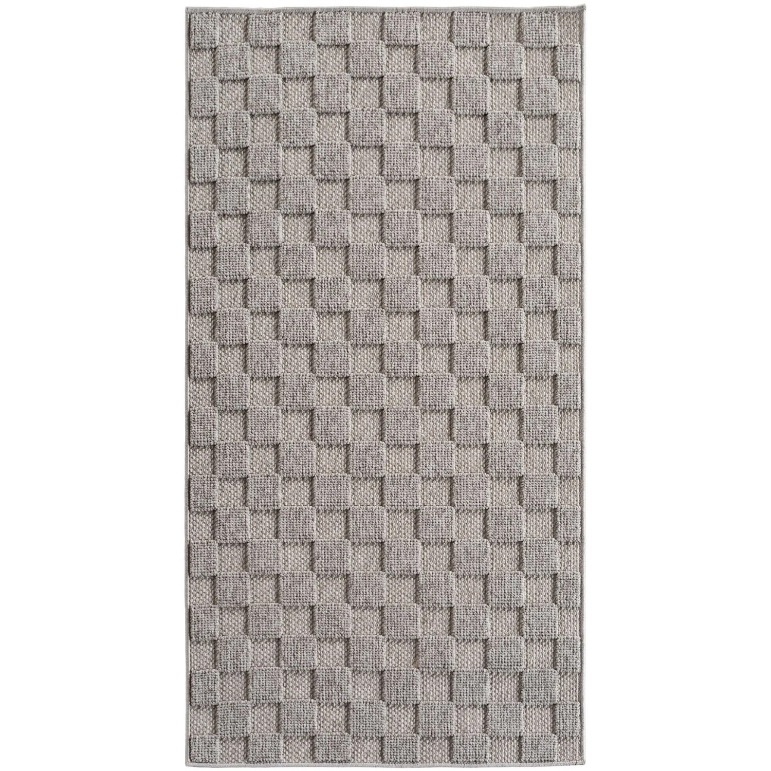 Ayyildiz Flachgewebeteppich Helix 2203 Silber 80 cm x 150 cm