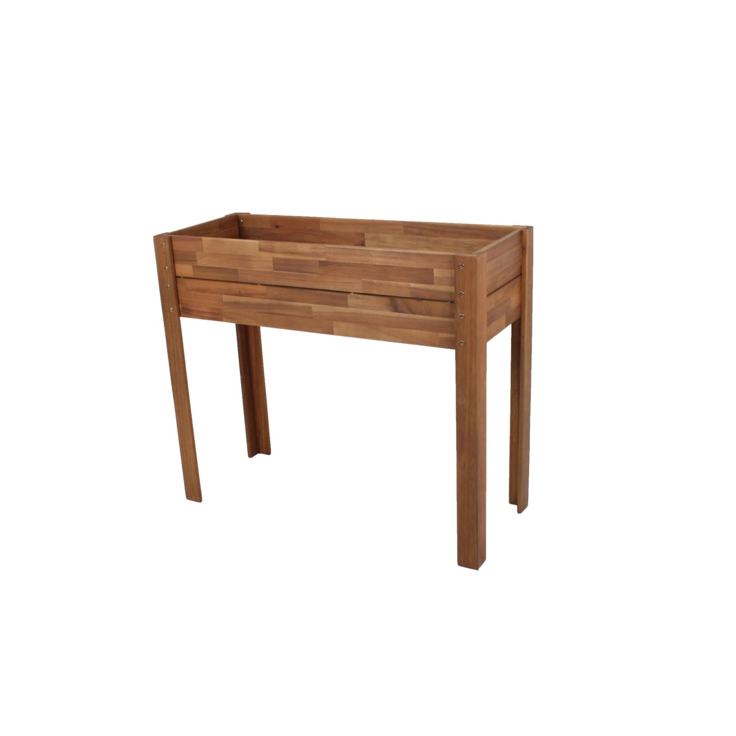 DELUKE Hochbeet ROBERT Natur Akazie Holz-Hochbeet für Garten Balkon-Beet Gemüsebeet Kräuterbeet
