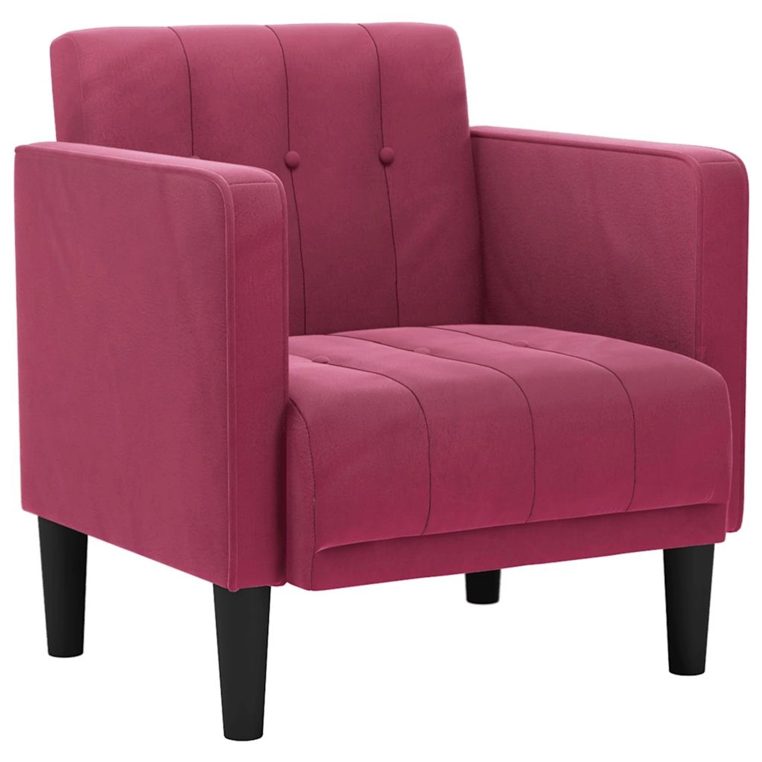 vidaXL Sessel mit Armlehnen Weinrot 53 cm Samt 4100556 günstig online kaufen