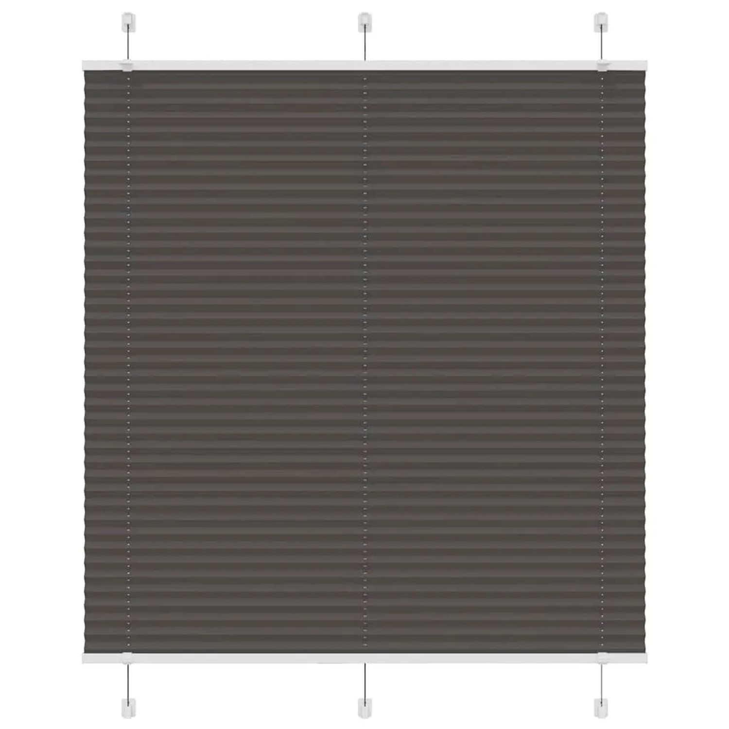 vidaXL Plissee Schwarz 115x100 cm Stoffbreite 114,4 cm Polyester 4015129 günstig online kaufen