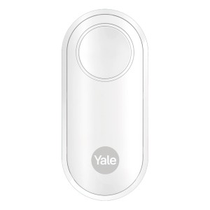 Weißer Yale Panikknopf für Smart Alarmanlagen, multifunktional.