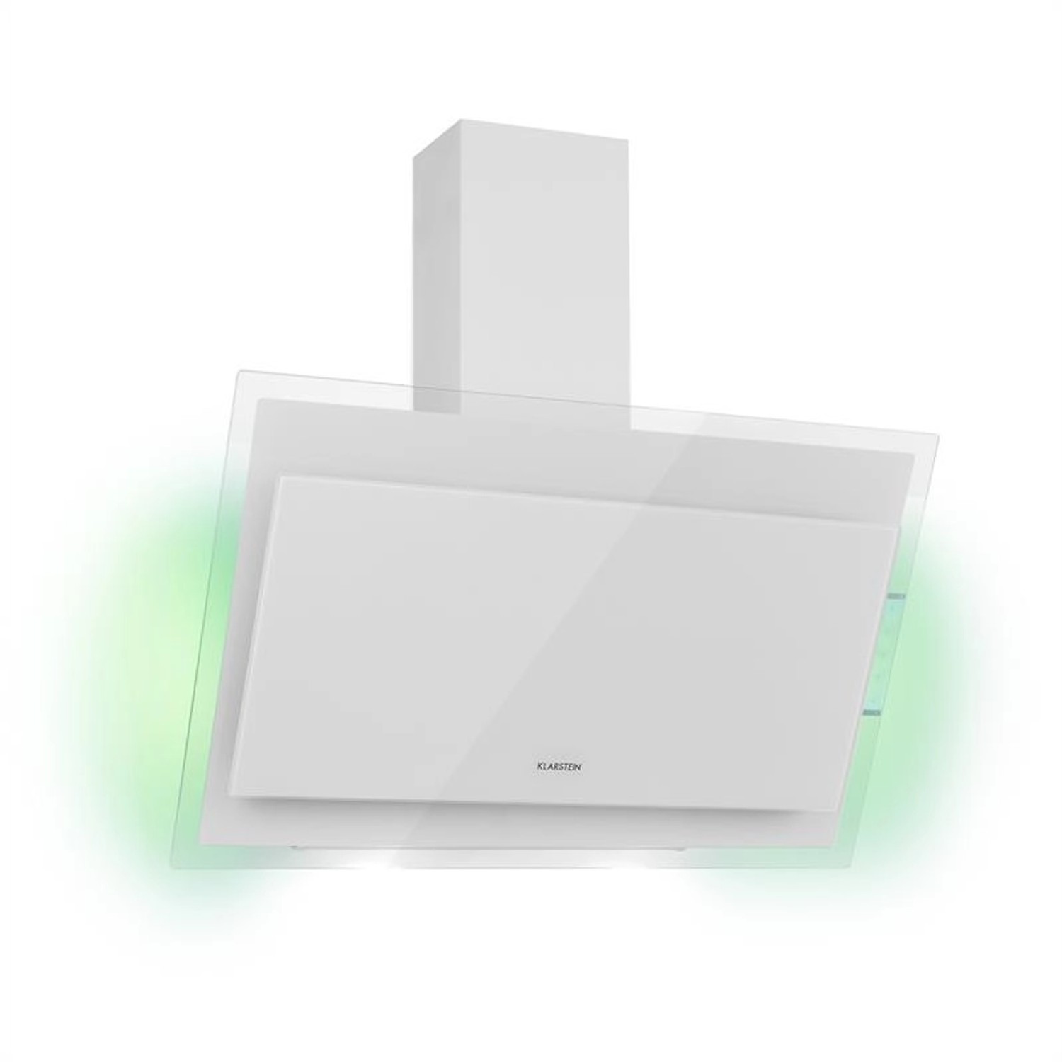 Klarstein Mirage 90 Dunstabzugshaube 550 m³/h Touch-Panel Ambient EEC A++ Weiß