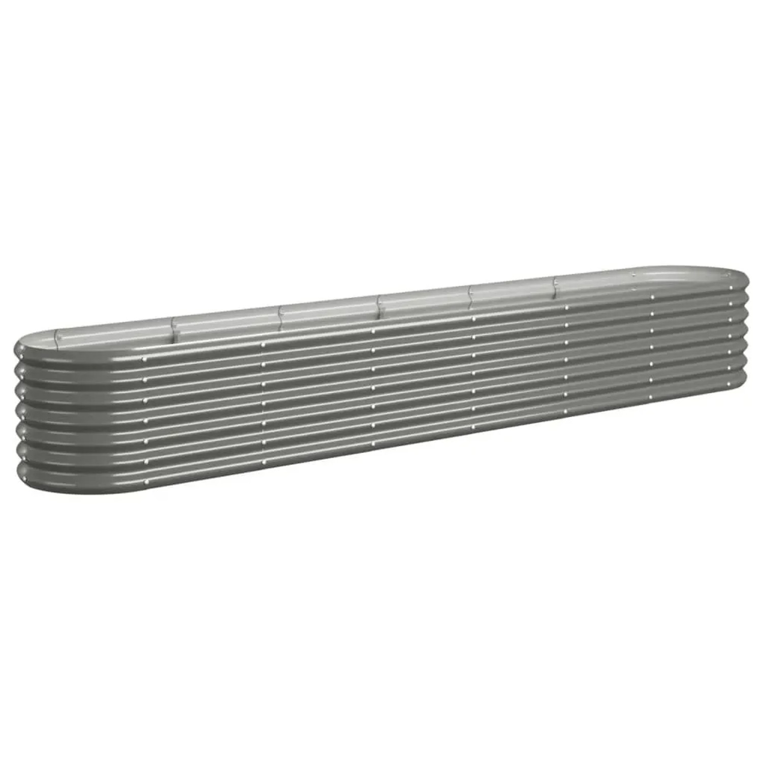 Furnicato Hochbeet Verzinkter Stahl 260x40x36 Cm Grau