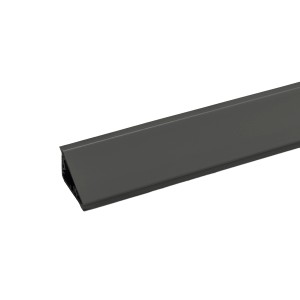 Kaindl Wandanschlussprofil, 300 cm, Anthrazit, für Arbeitsplatten.