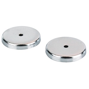 2er-Set Tifler Rundmagnete mit Chromblende, Ø 31mm, bis 2kg Haftkraft, für Haushaltshelfer.