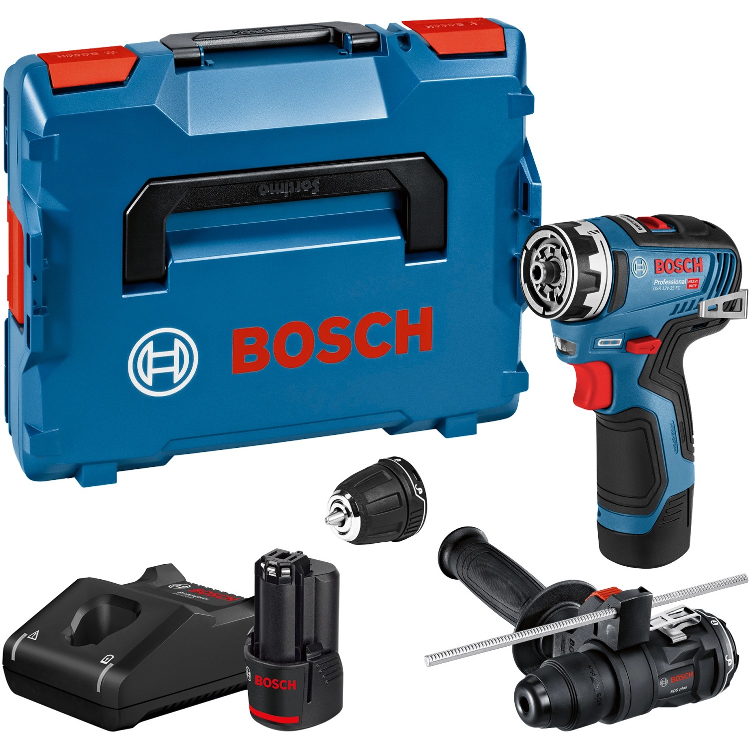 Bosch Professional Akku Bohrschrauber GSR 12V-35 FC mit 2 x 3 Ah GFA in L-B günstig online kaufen