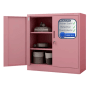 DELUKE Aktenschrank KADO, abschließbar, rosa, mit Flügeltüren und zwei Fachböden.