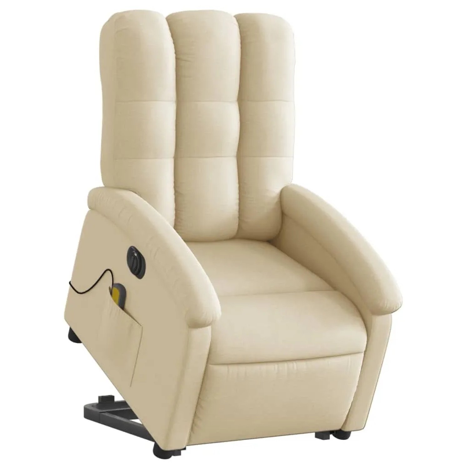 vidaXL Elektrischer Massagesessel mit Aufstehhilfe Creme Stoff 3204137 günstig online kaufen