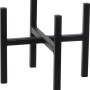 Schwarzer Pflanzenständer Ascot Plant Standard, 16 cm hoch, aus Metall.
