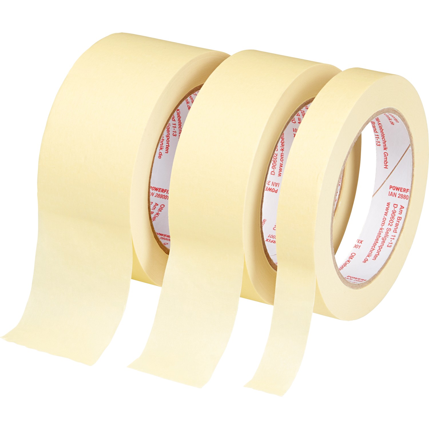 Flachkrepp Klebeband-Set 50 m x 18 mm x 38 mm x 48 mm günstig online kaufen