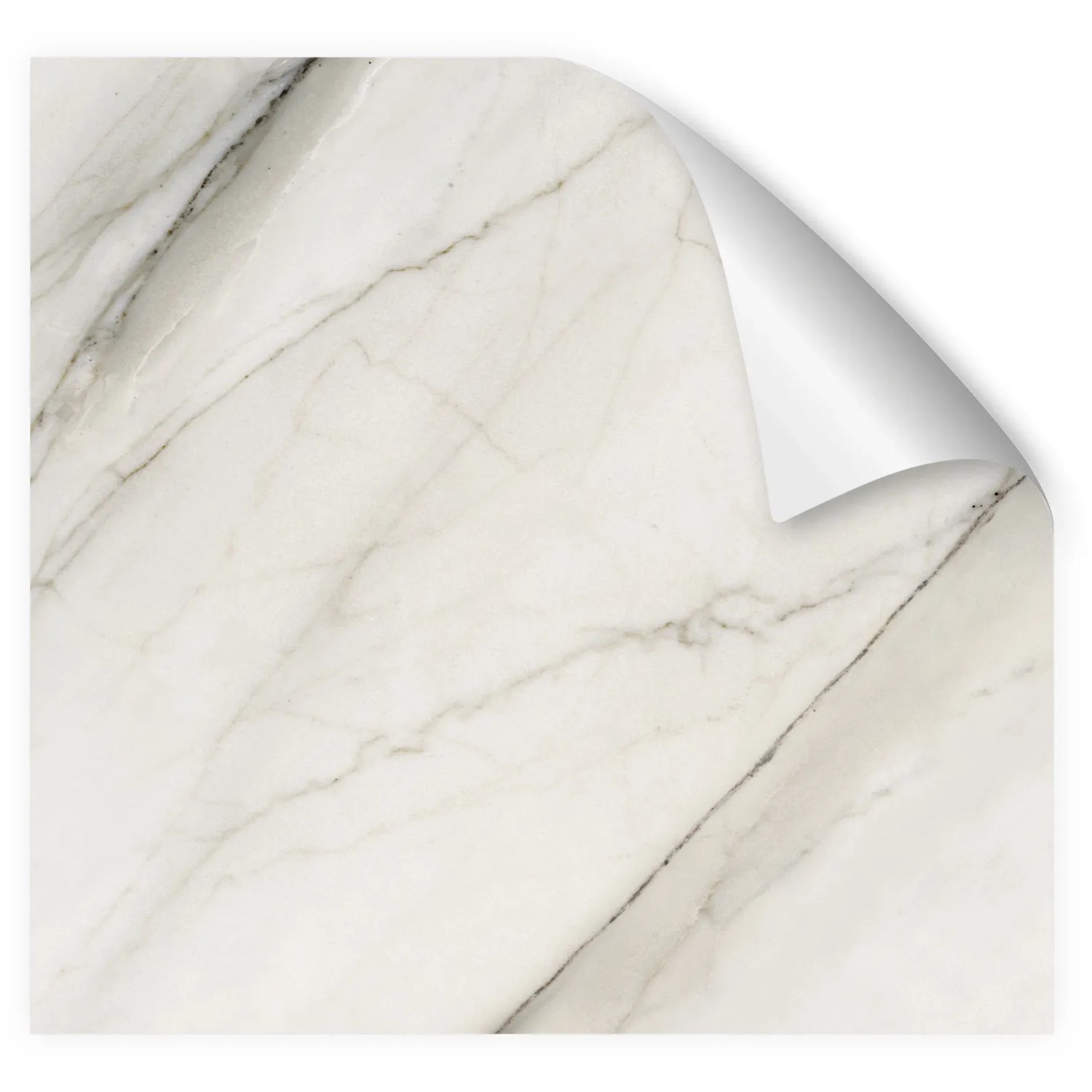 Beige Küchenrückwandfolie Kylie mit Marmor-Optik, selbstklebend, 450x60 cm.