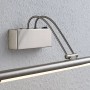 Moderne Lindby LED Wandleuchte Mailine aus Alu, ideal zur Bilderbeleuchtung im Wohnzimmer.