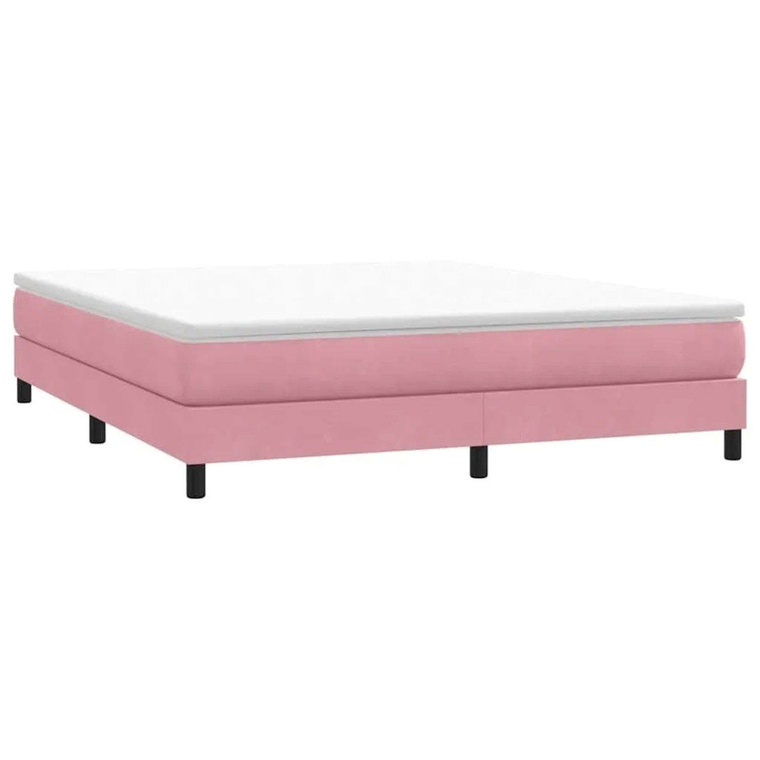 vidaXL Boxspringbett ohne Matratze Rosa 180x220 cm Samt 3315890 günstig online kaufen