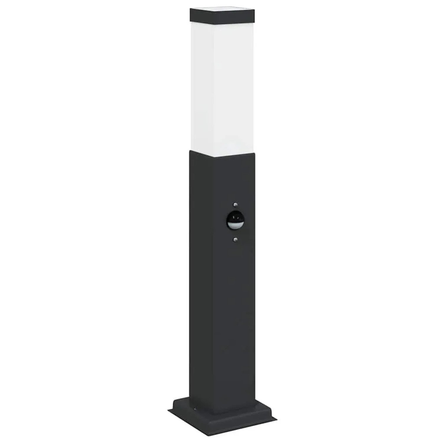 vidaXL Pollerleuchte mit Sensor 50 cm Schwarz IP44 4006077