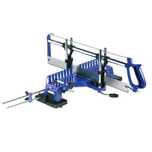 LUX Gehrungssäge Classic, 550 mm Sägeblatt, verstellbar für präzise Holzarbeiten.