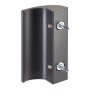 SOTECH Balkontürgriff SEJA II Anthrazit 85 x 40 x 20 mm BA 48 mm Aluminium Verdeckte Verschraubung_2