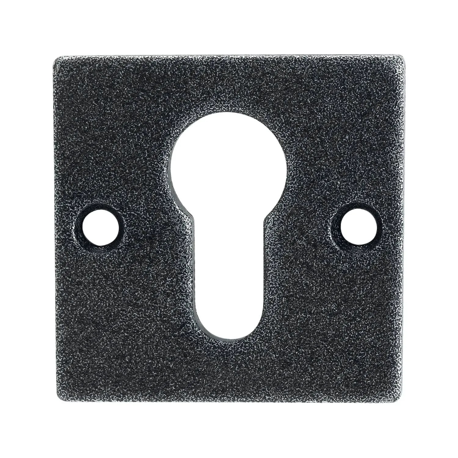 Halcö Zylinderrosette Hall & Söll Pz 52x52 mm Verzinkt Schwarz Passiviert