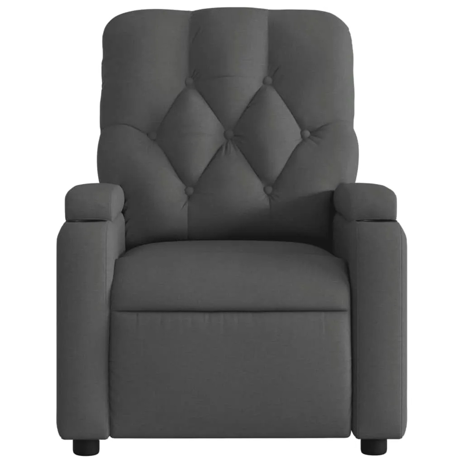 Dunkelgrauer vidaXL Massagesessel Modell 10 aus Samt für entspannte Stunden.