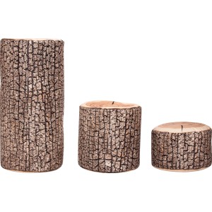 Sitting Point Hocker Wood, 3 Größen, Natur Holzoptik-Muster, ideal zum Sitzen und Entspannen.