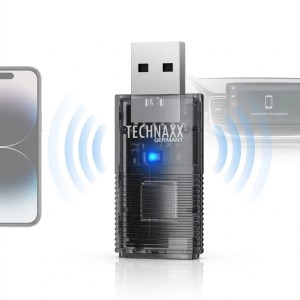 Technaxx USB-Dongle TX-346 Kabelloses CarPlay & Android Auto