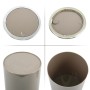 MSV Kosmetikeimer Kamaka, 6 l, Taupe, aus ABS-Kunststoff mit Schwingdeckel und spiegelnder Oberfläche.