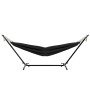 Garmio Hängematte Venedig Anthrazit mit Gestell und Tragetasche. Wetterfeste Gartenhängematte.