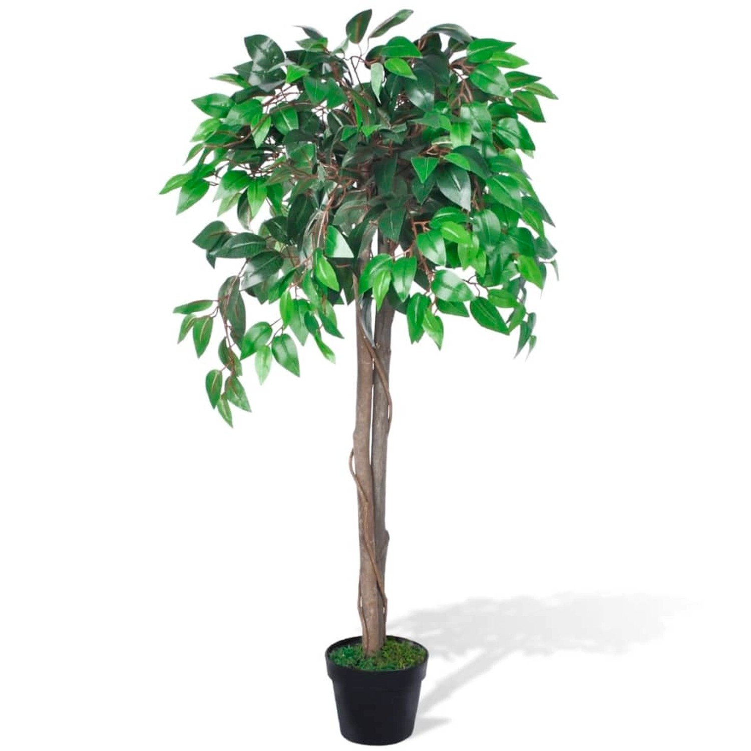 vidaXL Künstlicher Ficus mit Topf 110 cm