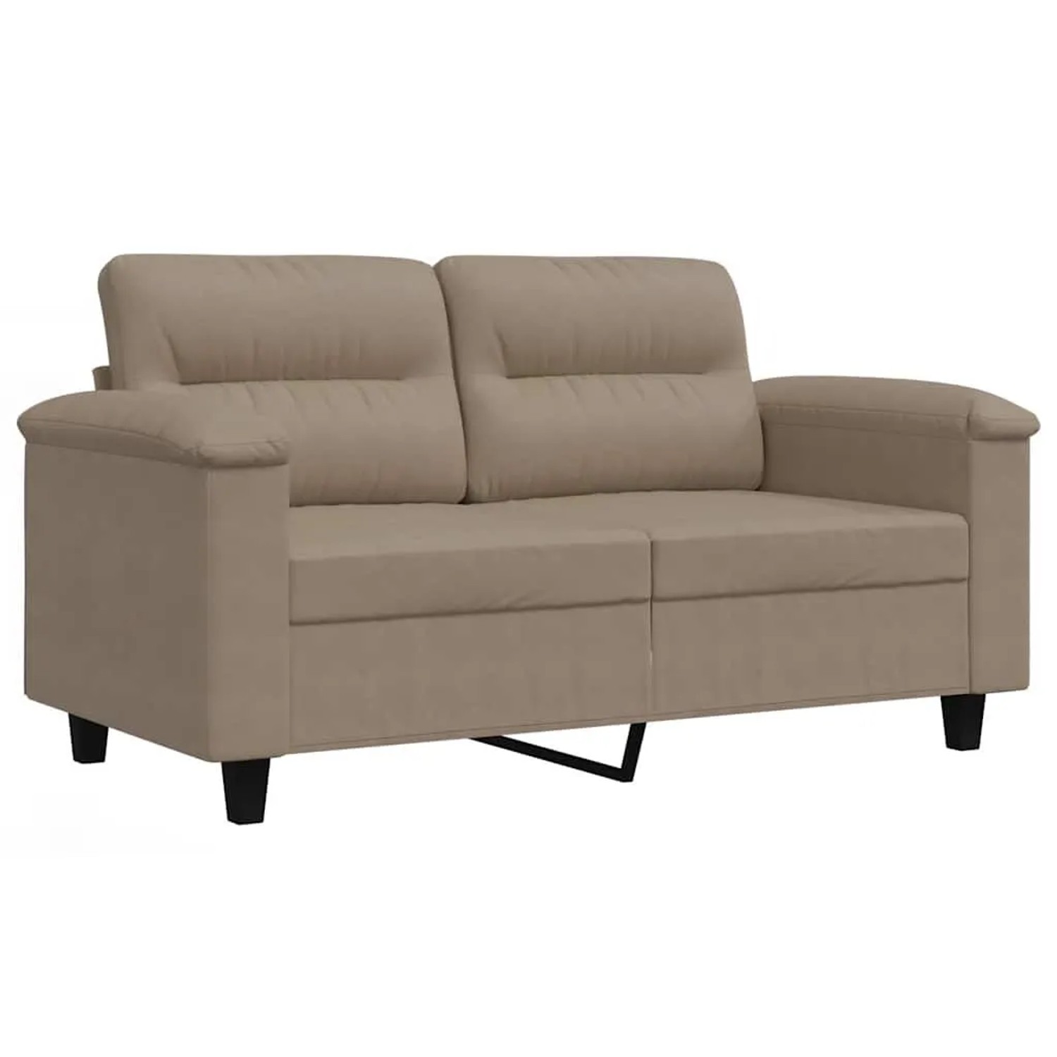 vidaXL 2-Sitzer-Sofa Taupe 120 cm Mikrofasergewebe 359555 günstig online kaufen