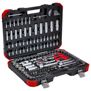 Gedore Steckschlüssel-Satz R45603172, 172-teilig im Koffer, verschiedene Größen und Einsätze.