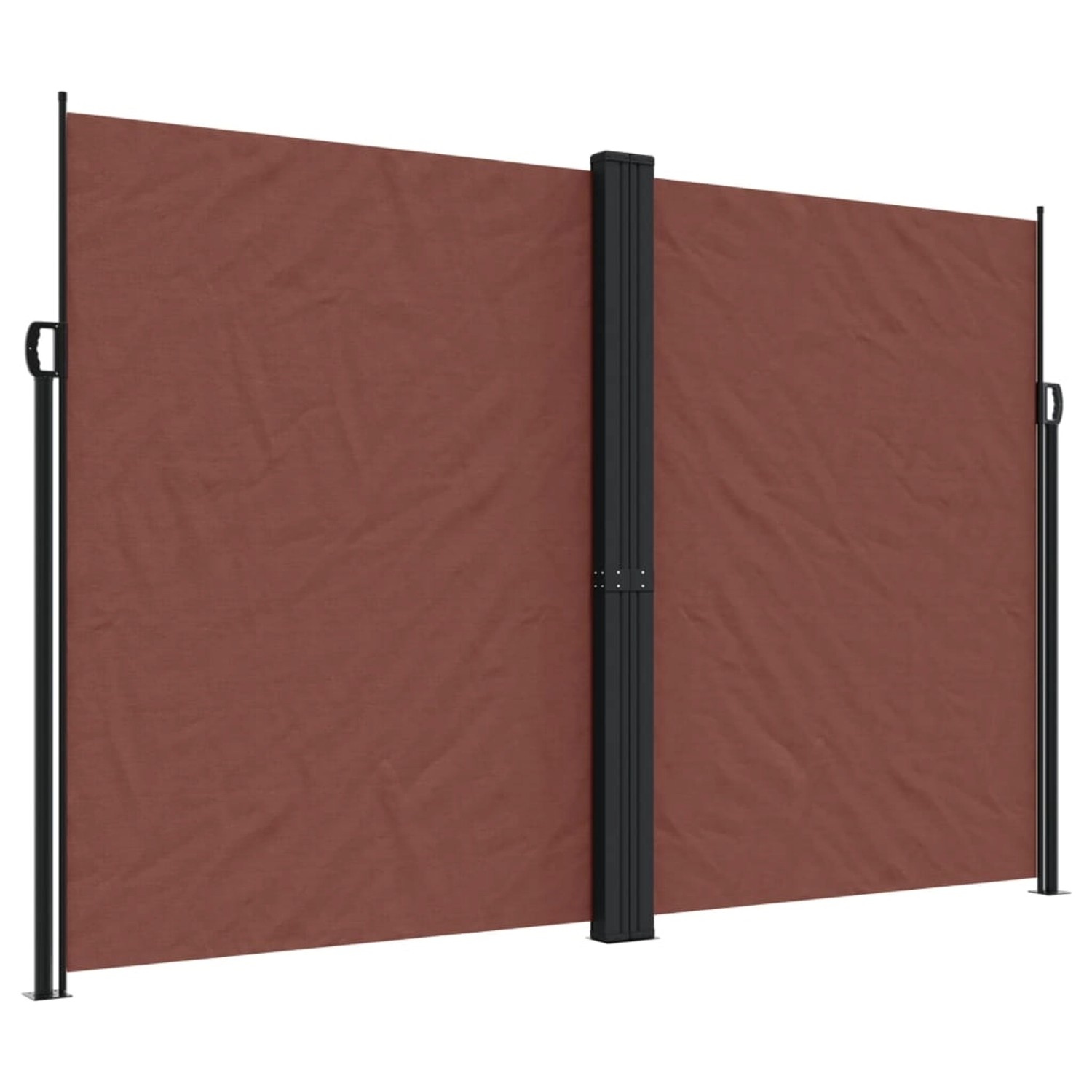 furnicato Seitenmarkise Ausziehbar Braun 220x1200 cm günstig online kaufen
