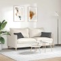 Zwei dunkelgraue vidaXL Sofakissen aus Cordstoff, 50x30 cm, auf hellem Sofa im modernen Wohnzimmer.