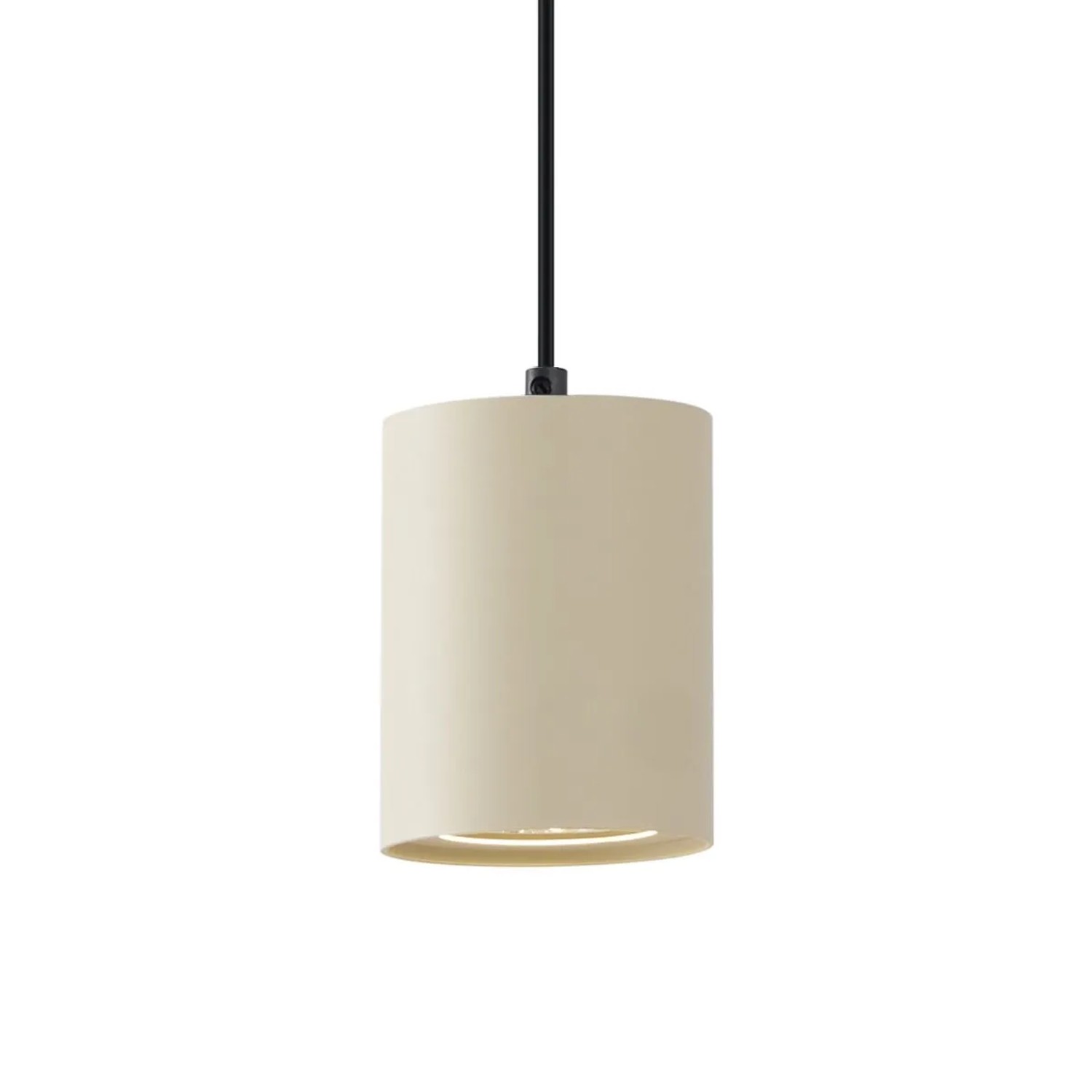 QAZQA Moderne Pendelleuchte Beige mit Schwarz für Schienensystem 1-phasig GU10 70mm Iconic Holt