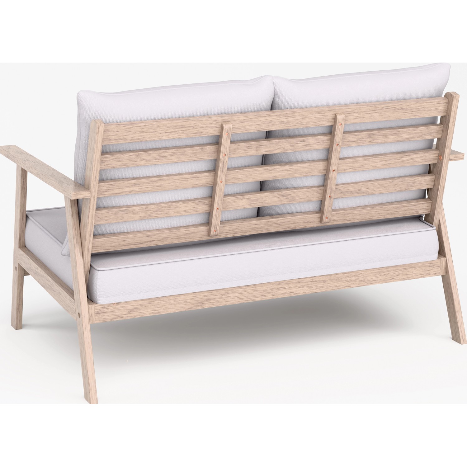 Loungegruppe Woodsboro 4-teilig FSC® Akazienholz Weiß-Geölt Beige_6