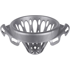 Silbernes Moppsieb für ovale Eimer zur einfachen Mopp-Entfeuchtung.