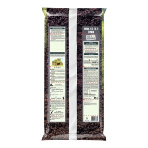 Sack Compo Bio Hochbeeterde, torffrei, 75 Liter. Spezialerde für Hochbeete, Gemüse und Kräuter.