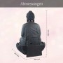 Intergarden Wasserspiel Zimmerbrunnen Groß Buddha 83cm mit Beleuchtung_9