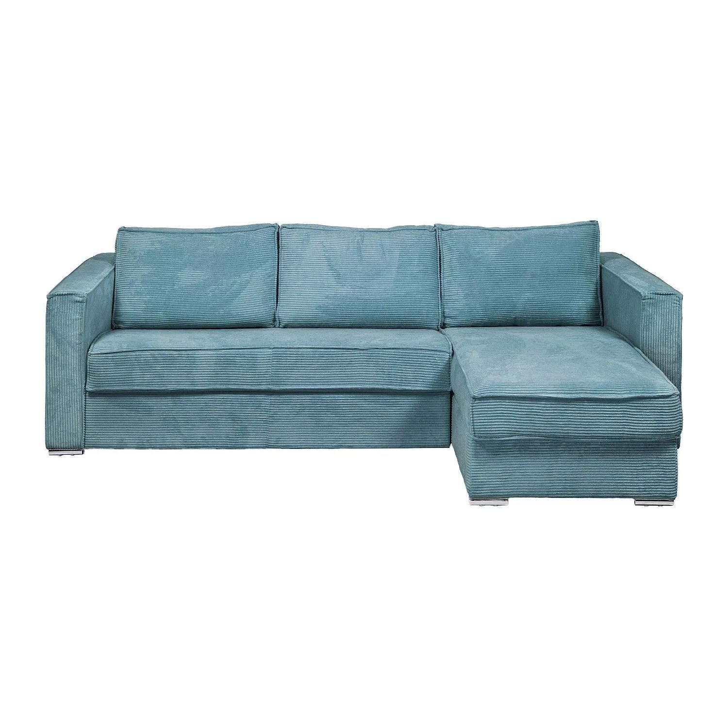 Vente-unique Schlafsofa Loreto Türkisblau 298 cm