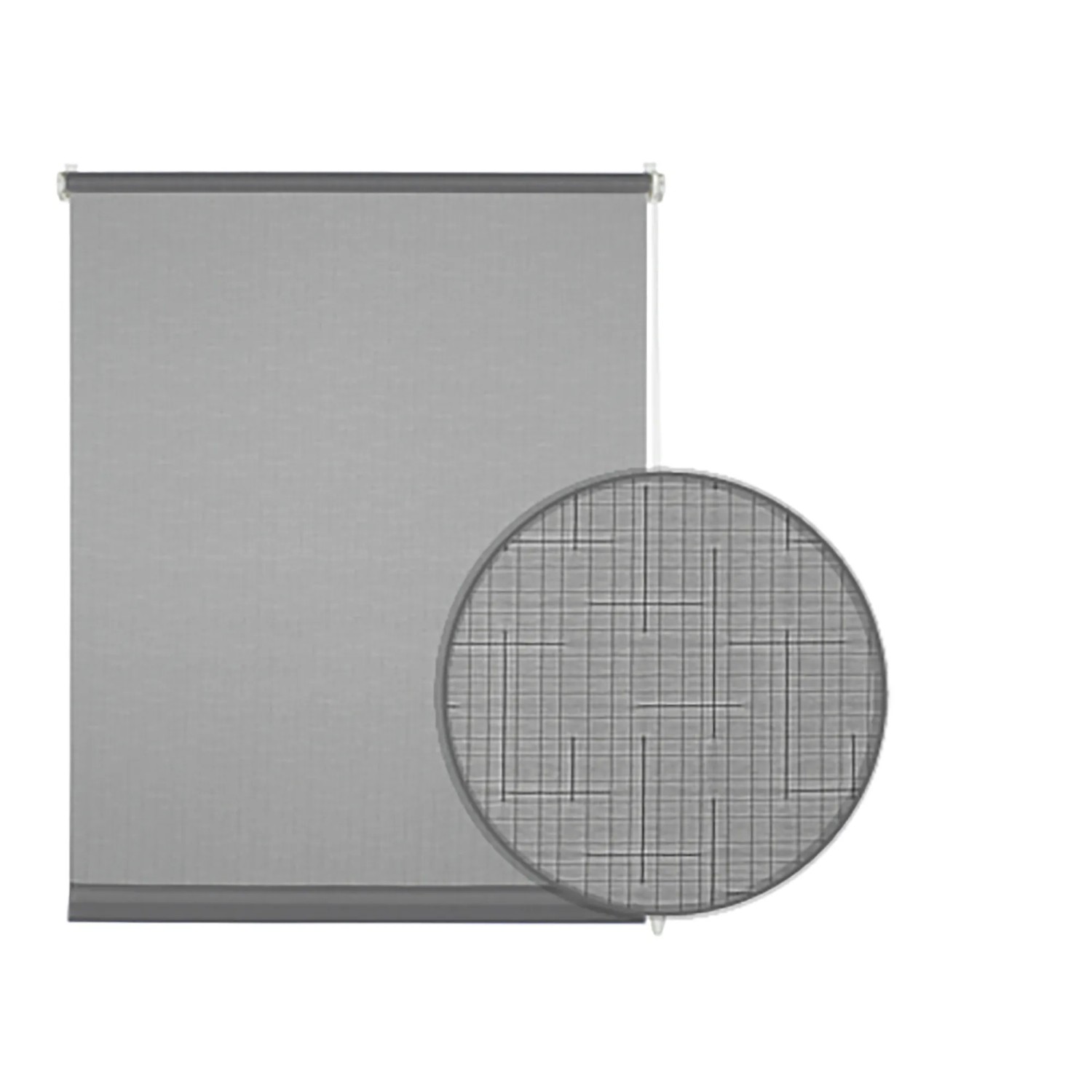 Gardinia EasyFix Rollo, 90x210 cm, hellgrau strukturiert. Rollo zur einfachen Montage ohne Bohren.
