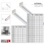 Deco-Raum Gardinenschiene nach Maß 1-Lauf Square Weiß 150cm_3