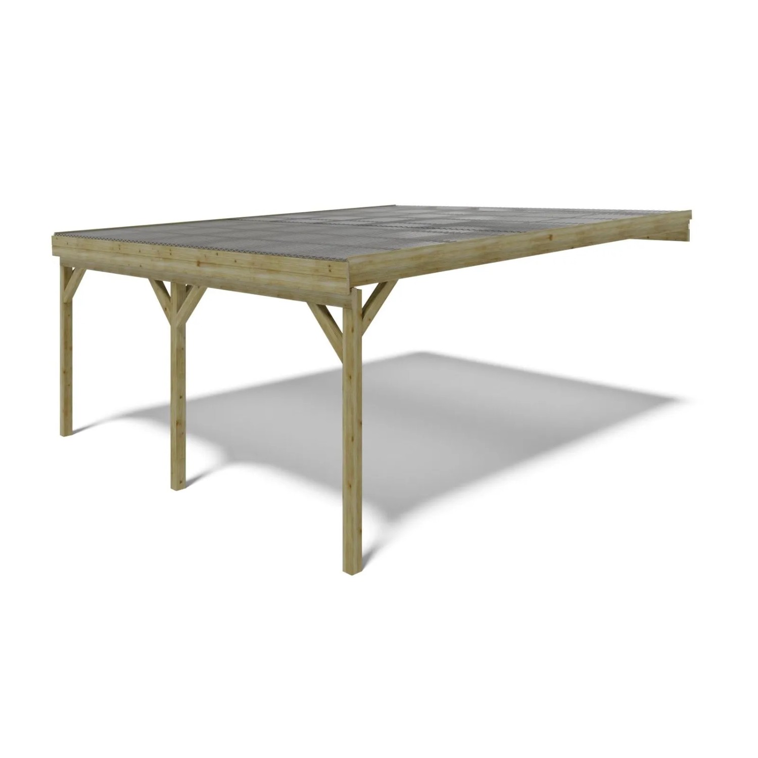 ALTANKA Carport Garagendach 5.8x5.06 m   29 m2   PVC Abdeckung