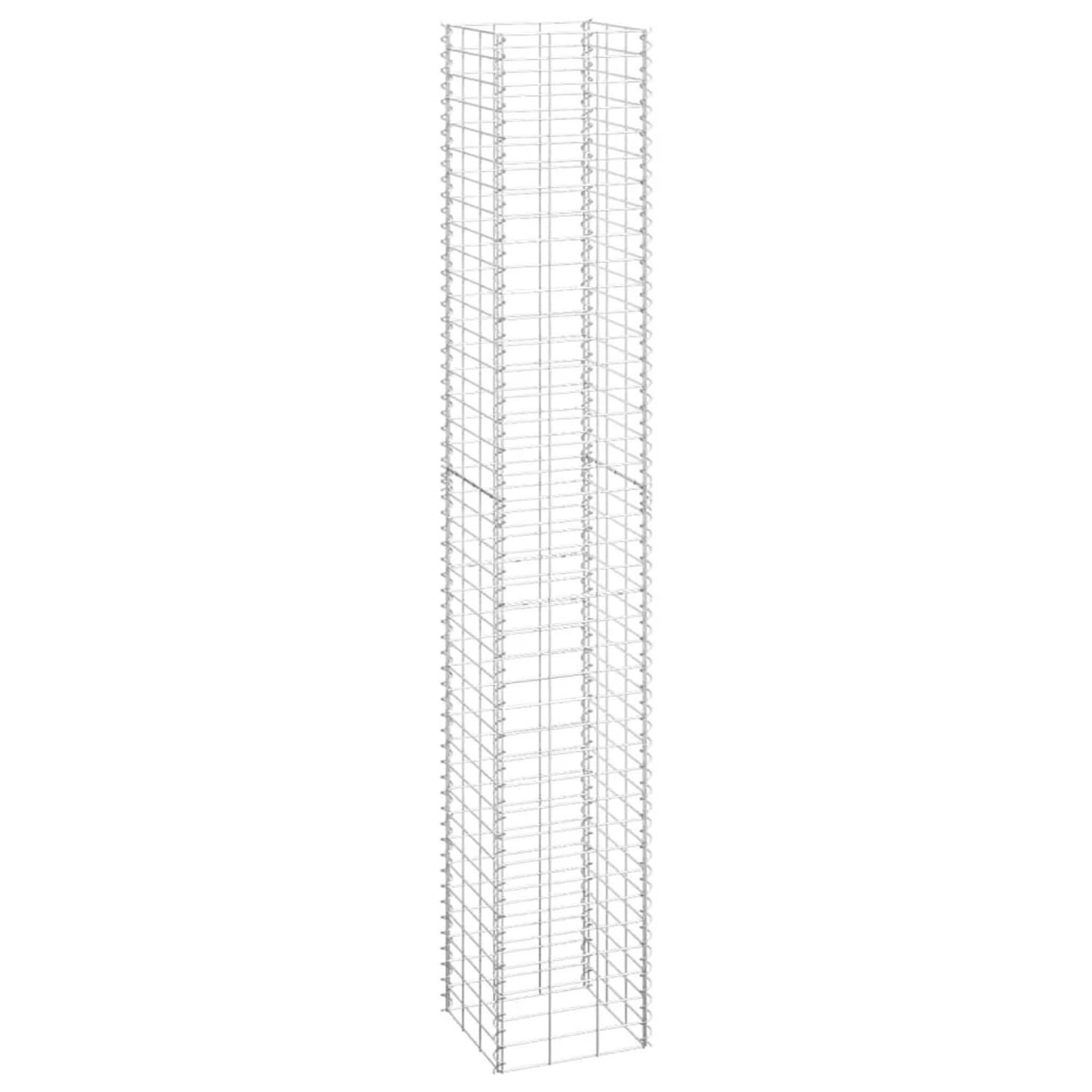 3er Set Gabionen-Hochbeete, 30x30x200cm, aus Eisen, zur individuellen Gartengestaltung.