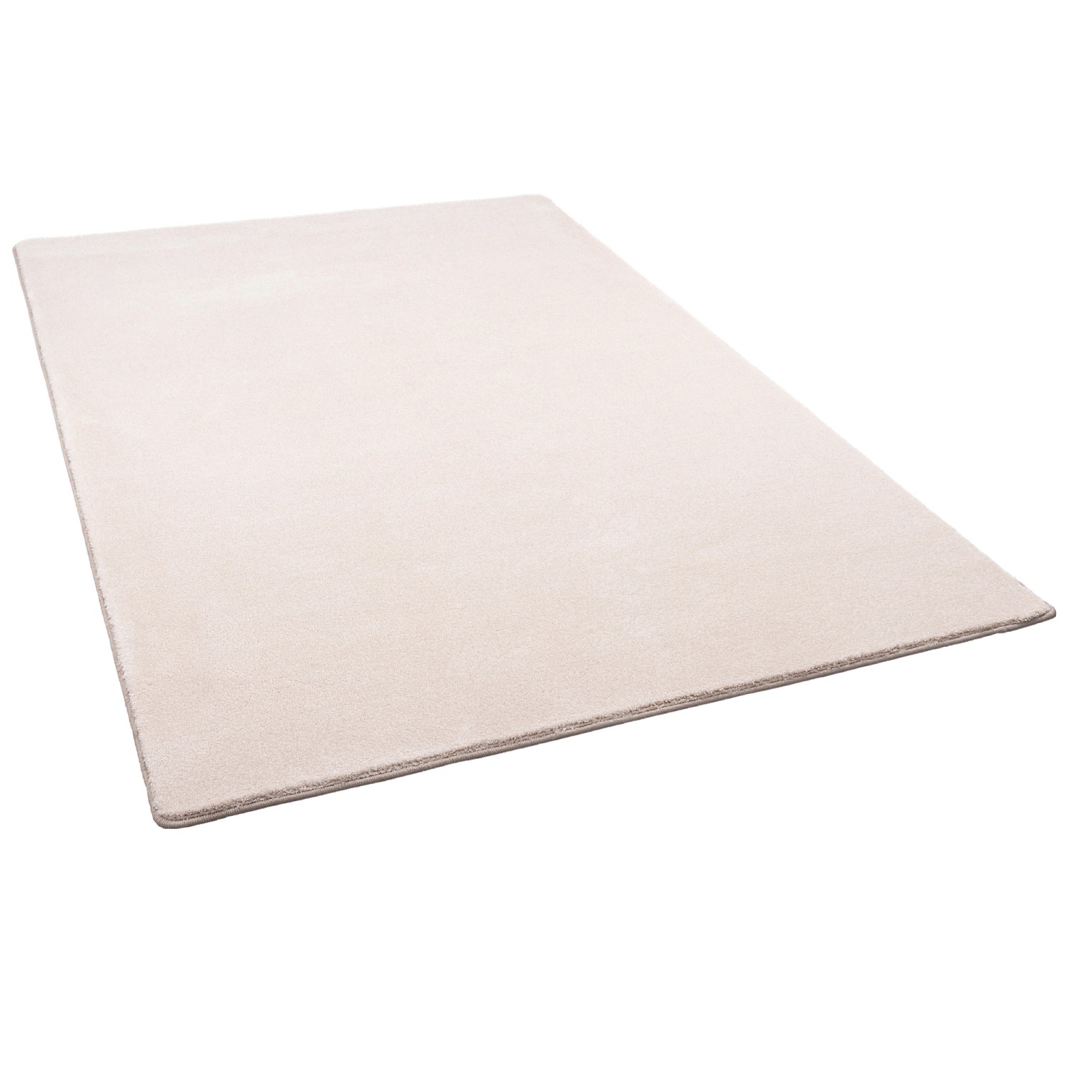 Snapstyle Hochflor Luxus Velours Teppich Touch Beige 133x133cm günstig online kaufen