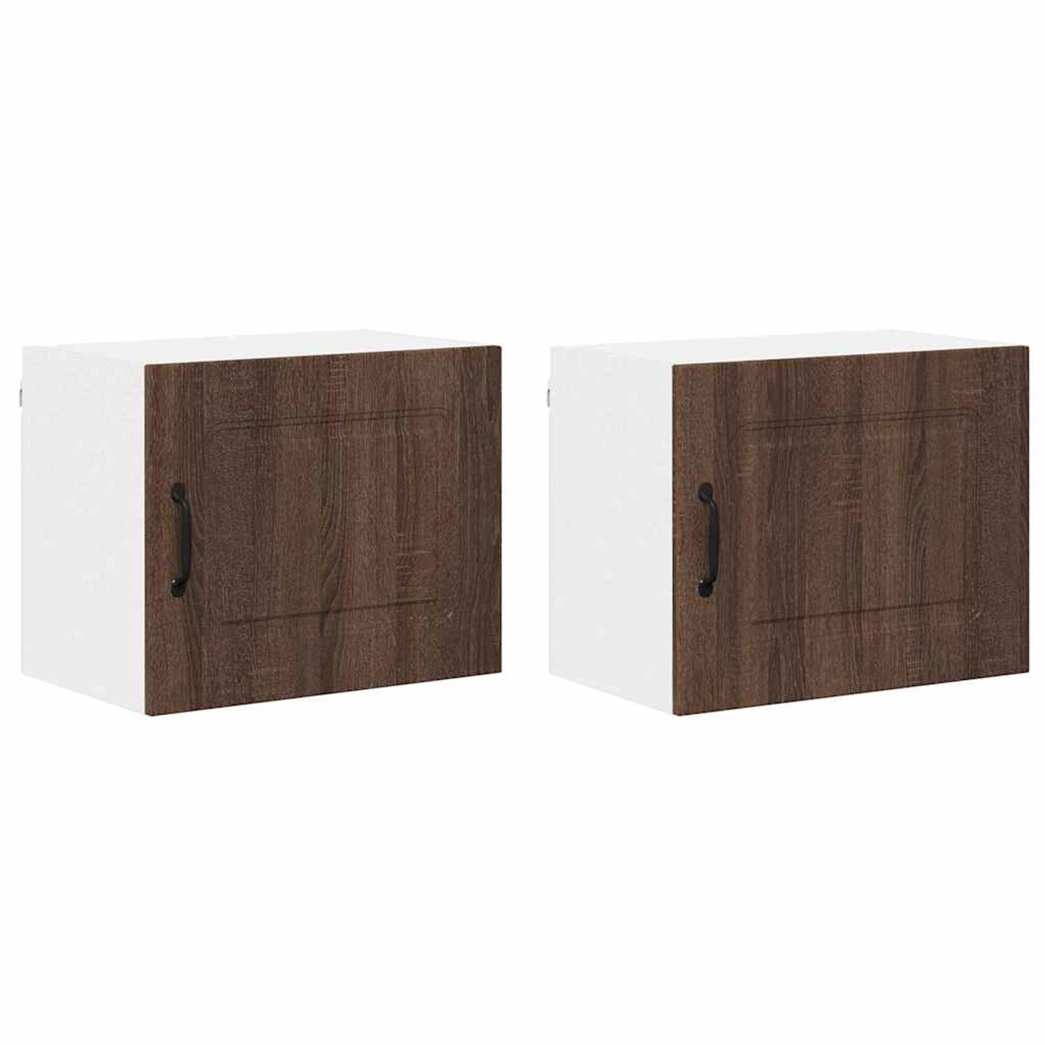 vidaXL Küchenwandschrank 2 Stk Braun Eichen-Optik 50 x 31 x 40 cm 884549 günstig online kaufen