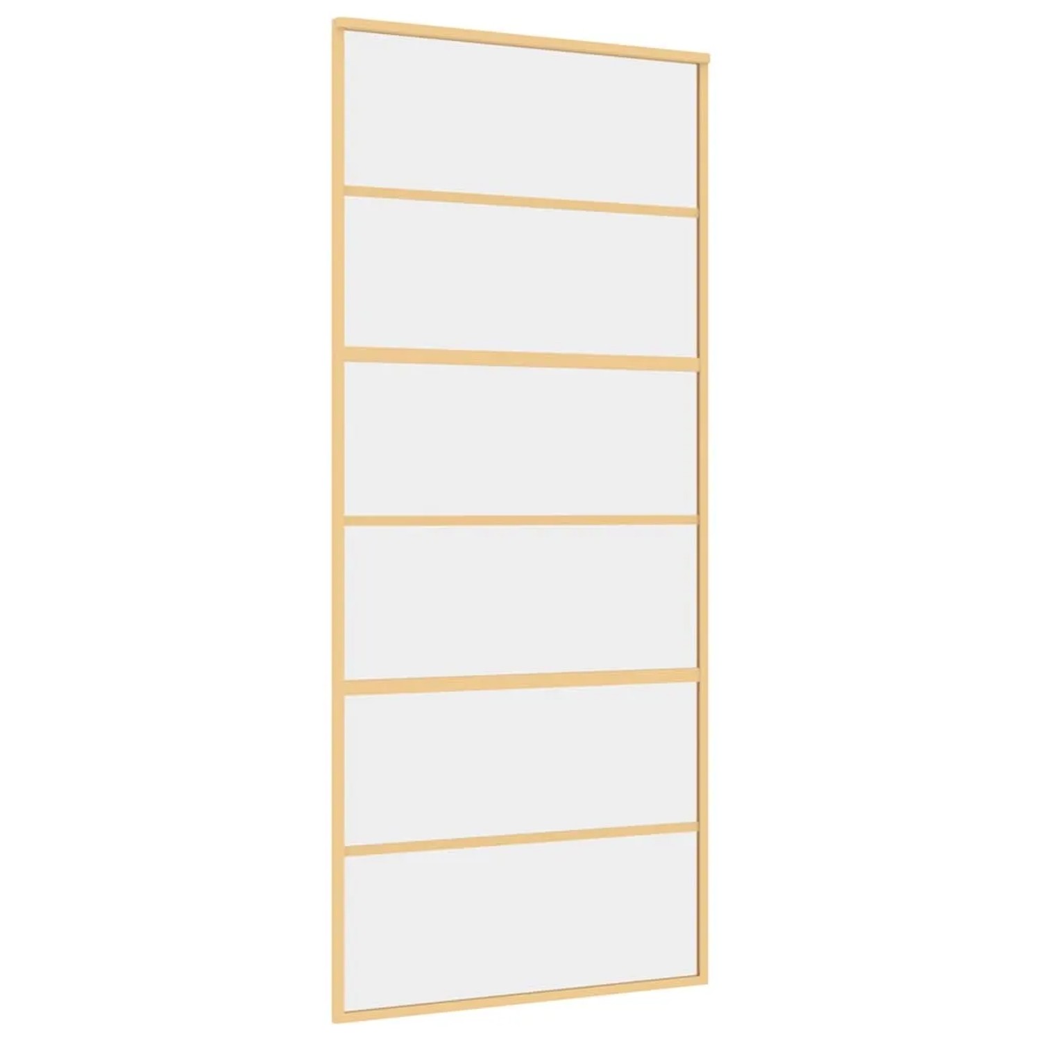 vidaXL Schiebetür Golden 90x205 cm ESG-Klarglas und Aluminium 155161