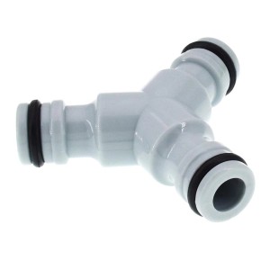 Tifler Y-Kupplung für Gartenschlauch, 1/2 Zoll, zur Aufteilung des Wasserflusses.