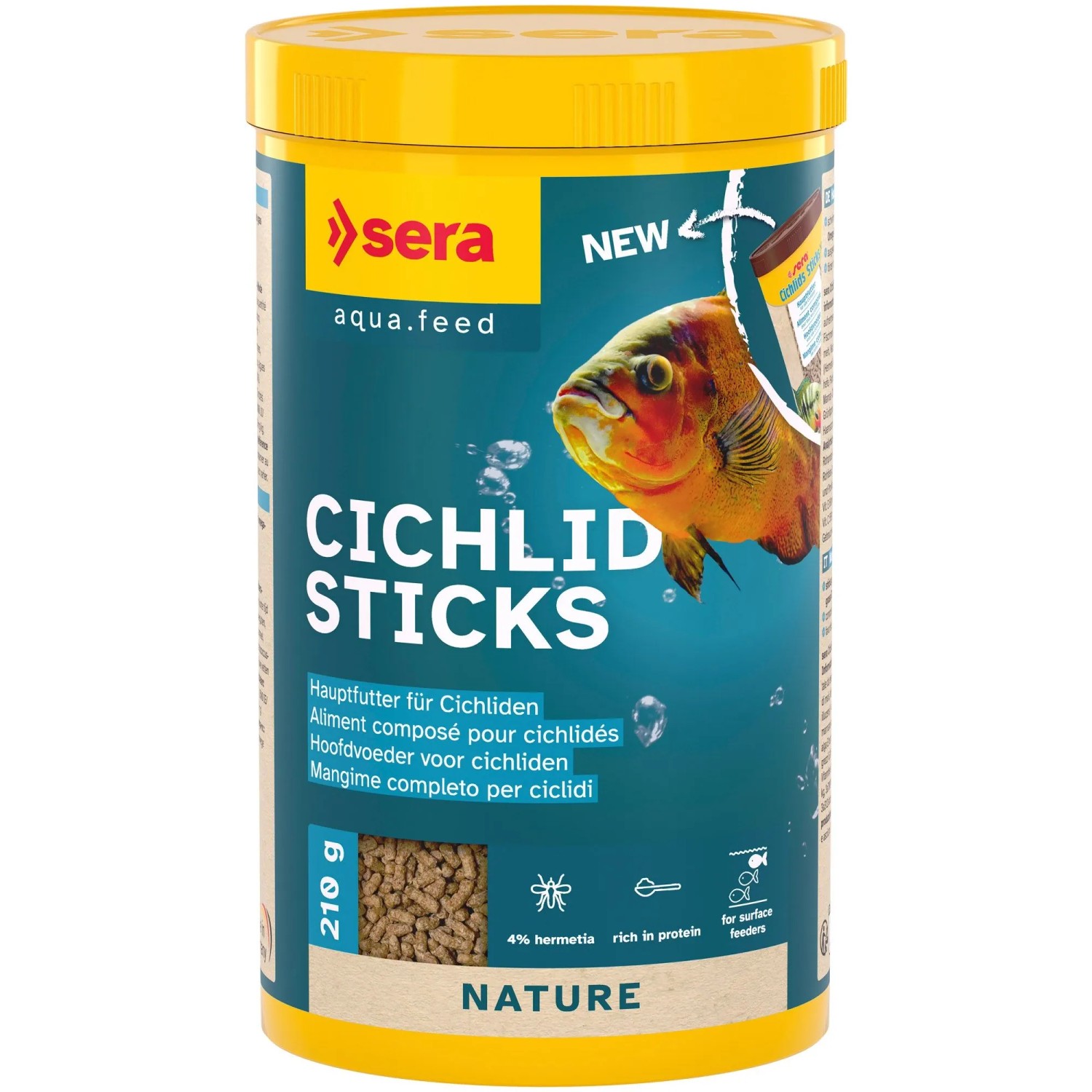Sera Fischfutter-Sticks & Fischfutter-Pellets Cichlid Sticks 1.000 ml 210 g