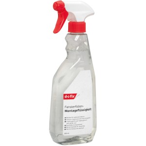 d-c-fix Montageflüssigkeit, 500ml Flasche mit Sprühkopf für Klebefolien.
