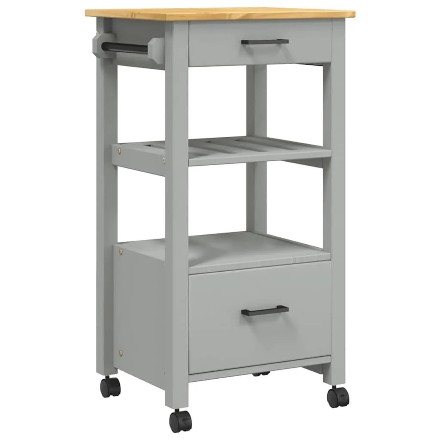 vidaXL Küchenwagen MONZA 48x40x88,5 cm Massivholz Kiefer 376083